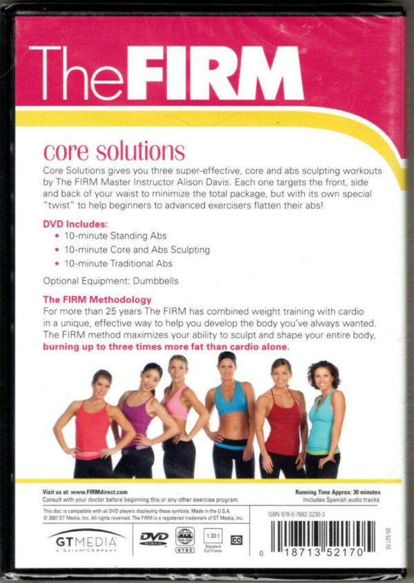 The FIRM Core Solutions DVD with Alison Davis (DVD) - Image 3