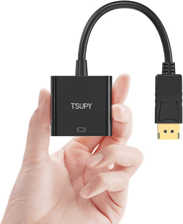 DisplayPort to VGA Adapter, TSUPY DP to VGA Converter Male to Female DP VGA Gold Plated Adapters Compatible with Computer,Laptop,Monitor,Projector,HDTV and More - Image 7