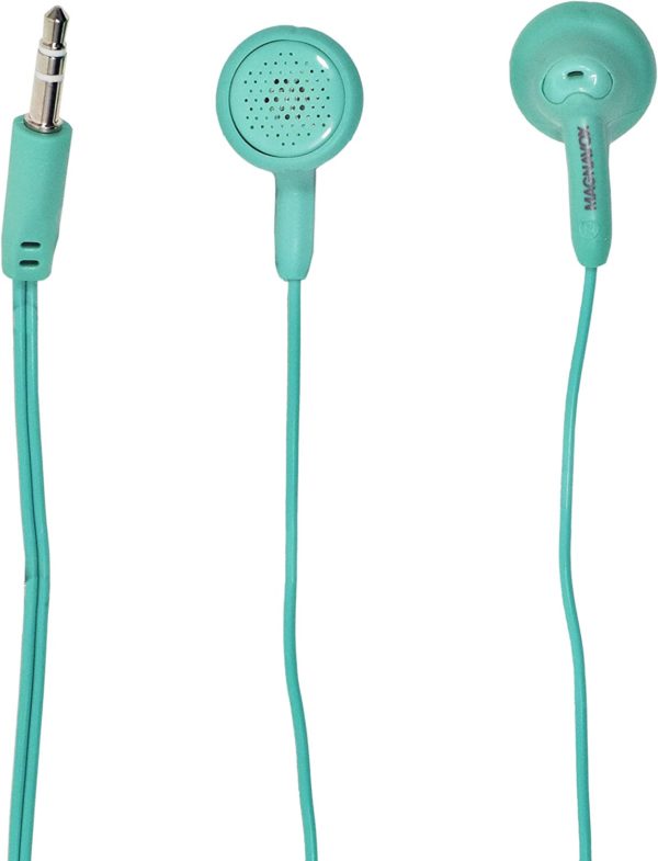 Magnavox MHP4820-TL Gummy Earbuds in Teal Stereo Durable Rubberized Cable - Image 5