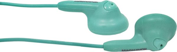 Magnavox MHP4820-TL Gummy Earbuds in Teal Stereo Durable Rubberized Cable - Image 4