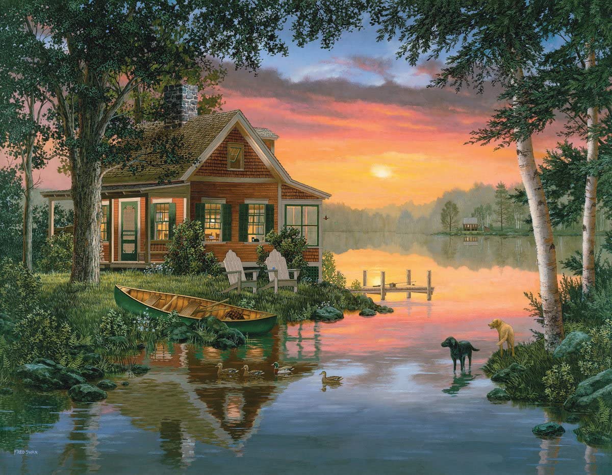 White Mountain Puzzles Friends in Summer - 1000 Piece Jigsaw Puzzle - Image 3