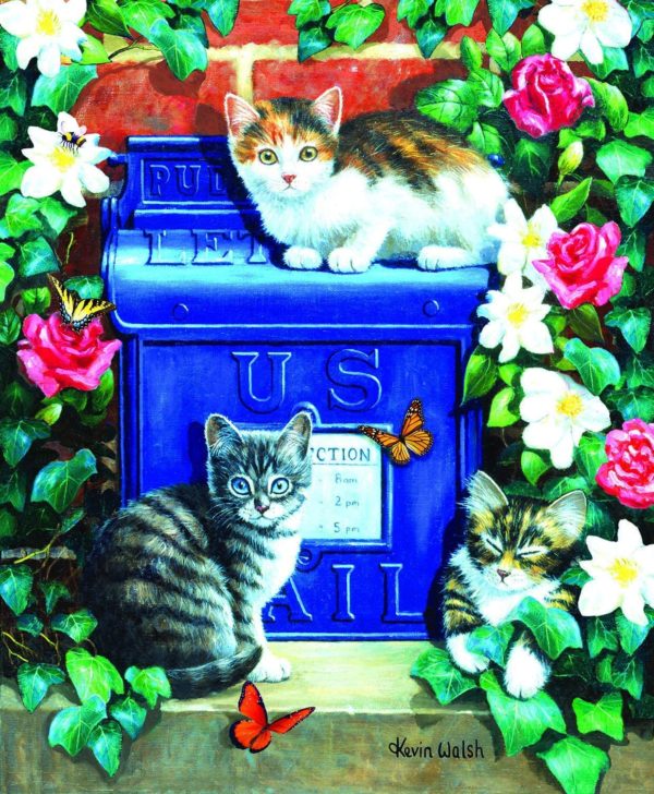 SunsOut Mail Box Kittens 1000 Piece Jigsaw Puzzle - Image 3