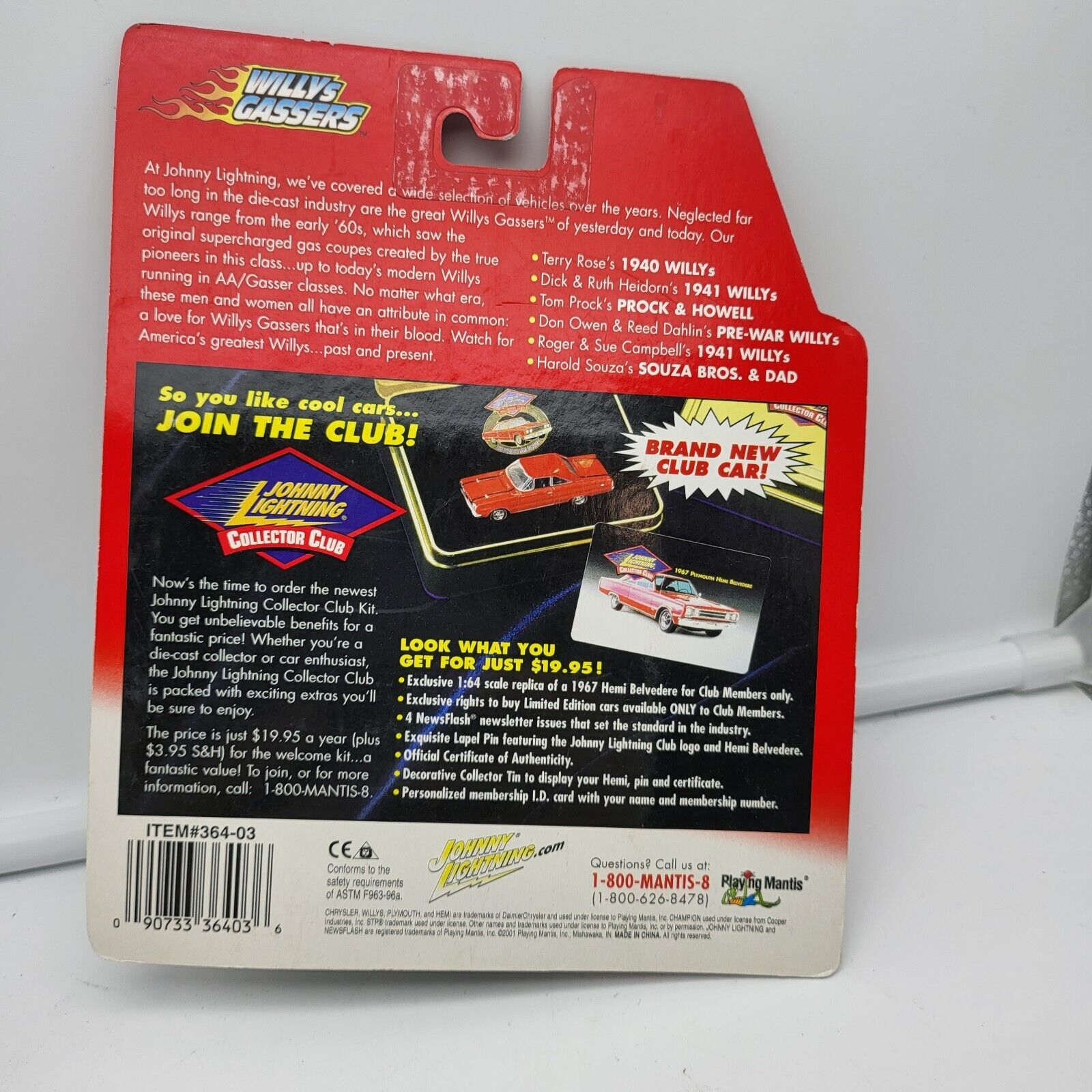 Johnny Lightning Willy's Gassers Hot Rod Prock & Howell 1:64 Diecast Collectible Owner Tom Prock - Image 3