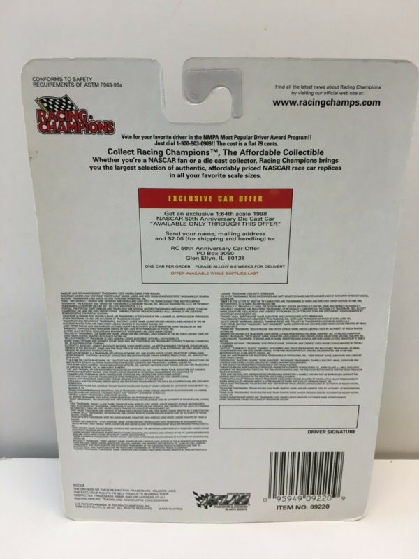 1998 Racing Champions 50th Anniversary Press Pass Series McDonald's Clown Hood Bill Elliott #94 1:64 - Image 3