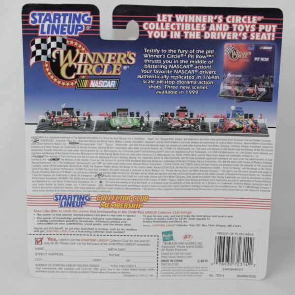 Starting Lineup Winner's Circle - Dale Earnhardt Action Figure 1999 Series - Image 3