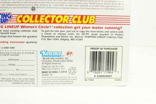 1998 Winner's Circle Starting Lineup Series II Dale Earnhardt Sr NASCAR  Action Figure - Image 6