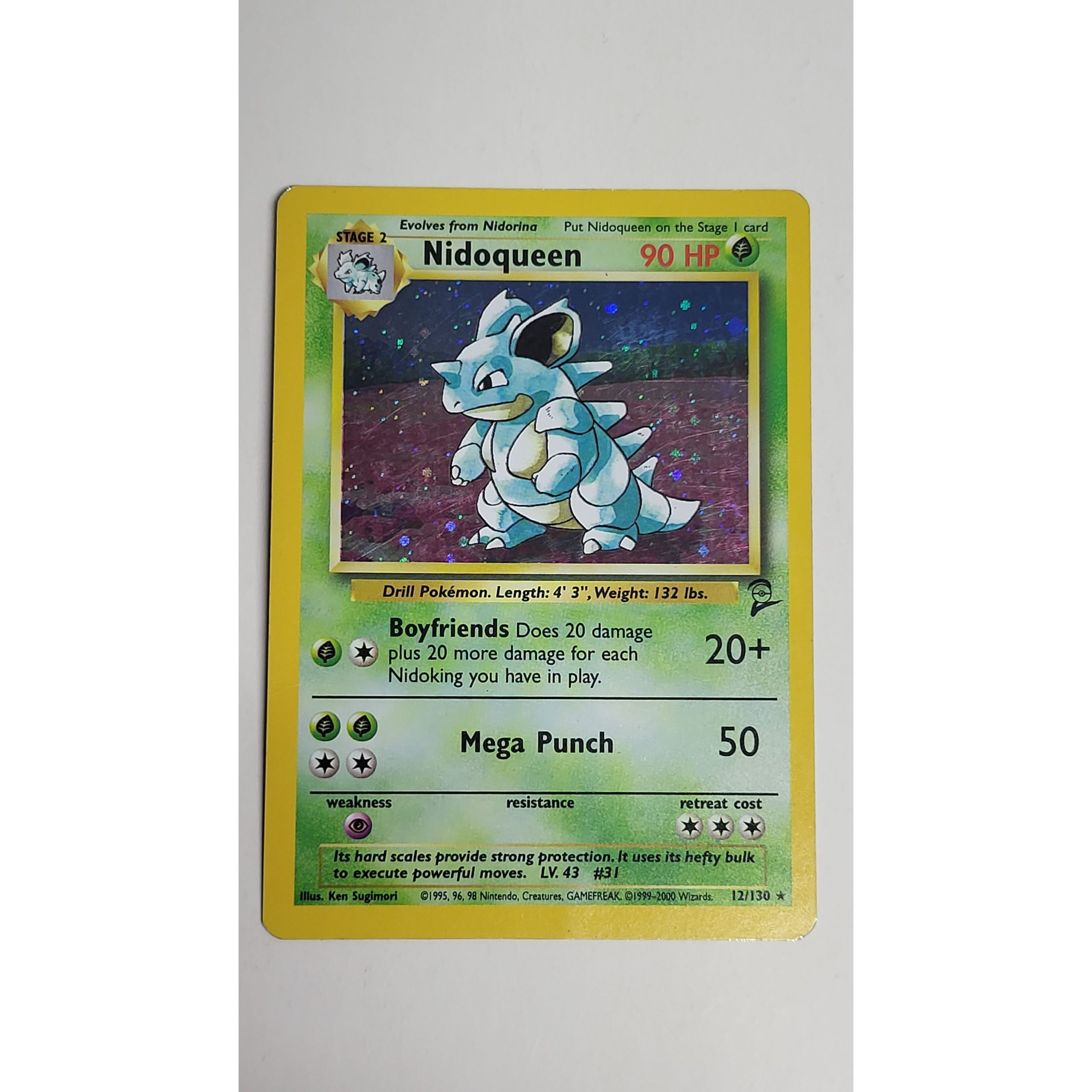 Excellent Nidoqueen 12/130 Base Set 2 Pokemon Card