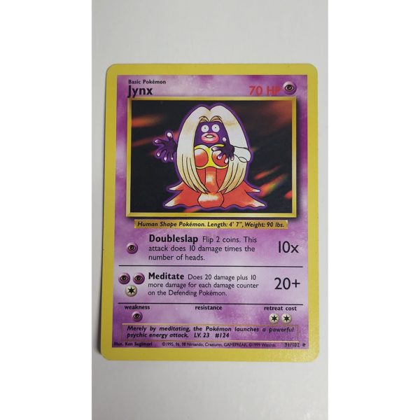 Excellent Jynx 31/102 Base Set Unlimited Pokemon Card