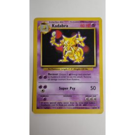 Near Mint Kadabra 32/102 Base Set Unlimited Pokemon Card