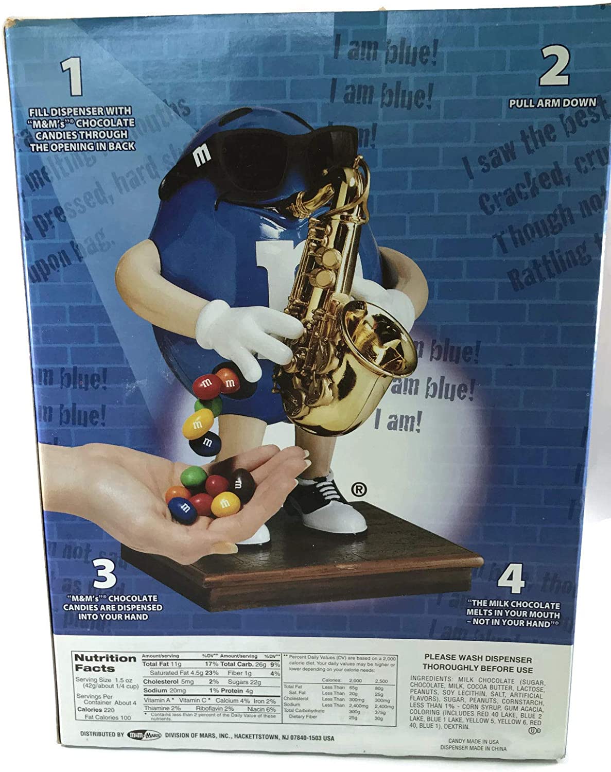 M&M's Candy Dispenser Blues Café Limited Edition Collectible - Image 4