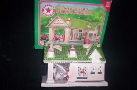 Texaco Town Filling Station 1st In Series 1930s Denver Style Lighted Porcelain Gas Station