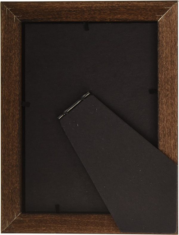 Frame USA Dark Walnut Wood Frame 8 x 10 Mat Holds 5 x 7 Image Made In USA - Image 3