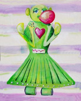 Cici Art Factory Wall Art, Poppy Loves Bubblegum, Small