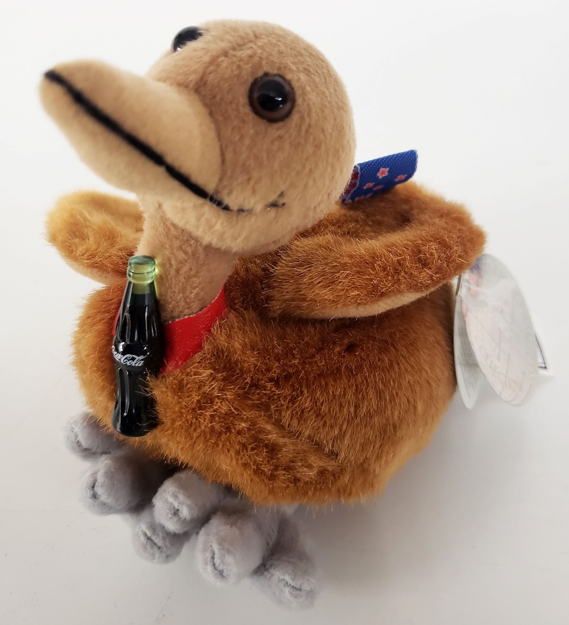 1999 International Collection Collectible Coca-Cola Bean Bag Plush - Kelp The Kiwi New Zealand
