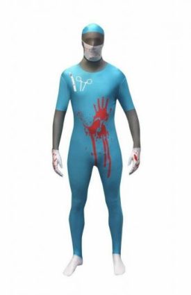 Morphsuits Costumes - Evil Surgeon Light Blue Size XXL