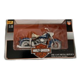 2000 Maisto Harley Davidson 1962 FLH Duo Glide Motorcycle Diecast 1:18 Series 9