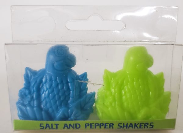 Amscan Blue & Green Luau Tropical Parrot Salt & Pepper Shakers - Image 3
