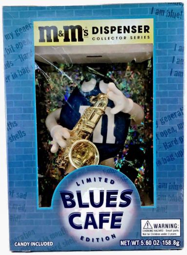 M&M's Candy Dispenser Blues Café Limited Edition Collectible