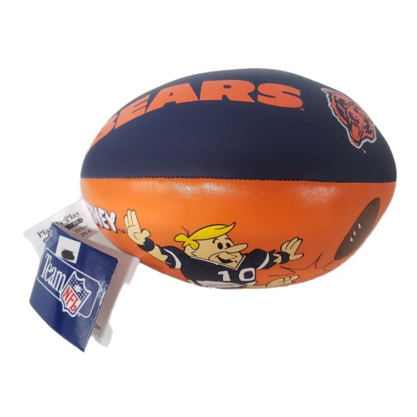 The Flintstones Barney Rubble Team NFL Chicago Bears Softee Plush Football 7-Inch Ages 4+ - Image 3