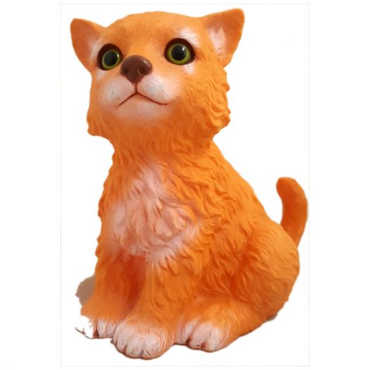 1996 Artline Inc Orange Cat Yard Art