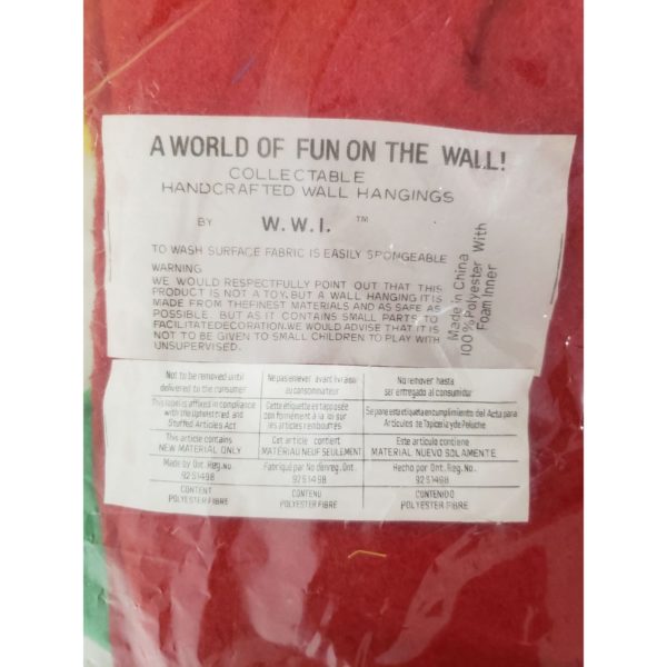 Vintage A World of Fun on the Wall Handcrafted Nursery Wall Hanging 34" x 18" - Clown Bus - Image 4