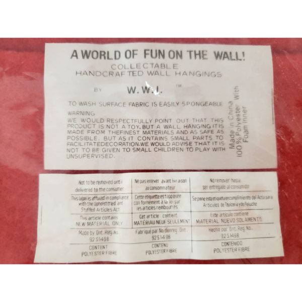 Vintage A World of Fun on the Wall Handcrafted Nursery Wall Hanging 32" x 18" - Clown Train - Image 4
