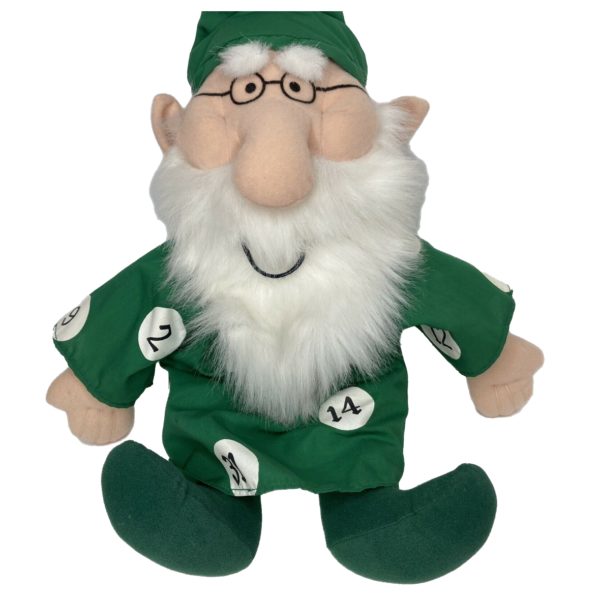 Vintage 1994 Illinois Lottery Lucky Green Wizard Lotto Plush Doll 16" - Image 3