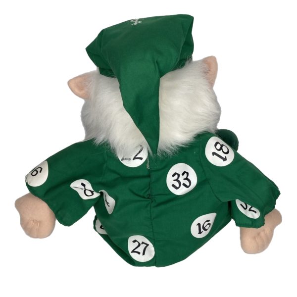 Vintage 1994 Illinois Lottery Lucky Green Wizard Lotto Plush Doll 16" - Image 4