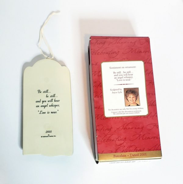 Hallmark Keepsake Porcelain Ornament Angel's Whisper 2001 - Image 3