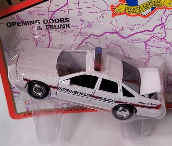 1997 Road Champs State Capitol Police Series 1:43 Diecast - Springfield Illinois Police Patrol Car - Image 6