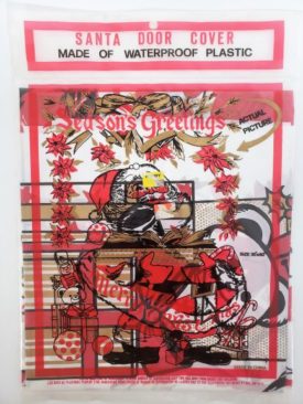 Vintage 1993 Advance International Santa Door Cover 30 x 60