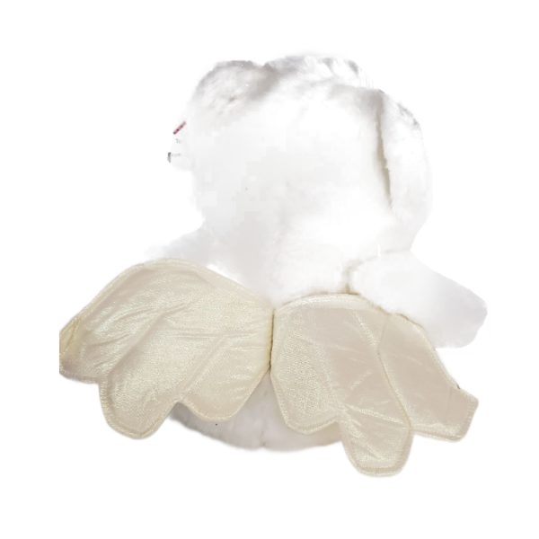 1998 Caltoy Sleigh Pals Sitting White Angel Bear 11" - Image 4