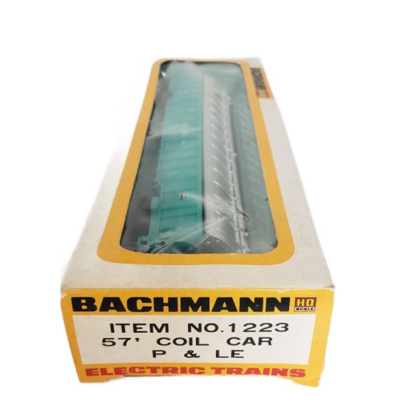 Vintage Bachmann HO Scale P & LE 42279 Coil Car Pittsburgh & Lake Erie Item No. 1223 - Image 4