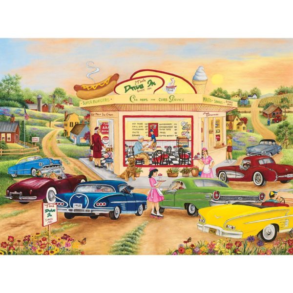 Bits and Pieces "The Drive In" 300 Large Piece Jigsaw Puzzle - Image 3