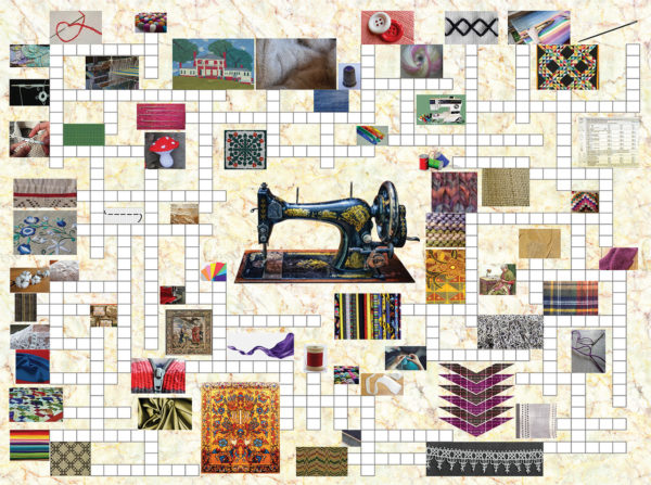 Puzzle Combos: "Counting the Stitches" 1000 Piece Crossword Jigsaw Puzzle By Sunsout - Image 3
