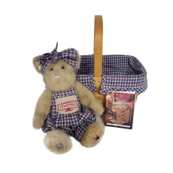 Boyds Longaberger Cat "Star Steadsbeary" 10" Limited Edition w/ Longaberger Basket #94645LB Rare - Image 3