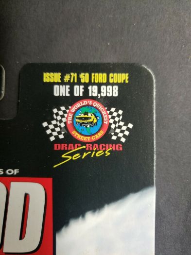 1998 Racing Champions Hot Rod Mag 1950 Ford Coupe Metallic Purple Flames Diecast 1:58 Scale - Image 3