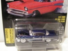 1997 Racing Champions Hot Rod Mag 1958 Chevy Impala Purple w/ Flames Diecast 1:64 Scale