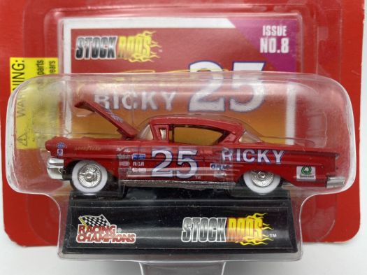 1997 Racing Champions Stock Rods 1957 Impala Red Ricky #23 Diecast 1:64 Scale - Image 3