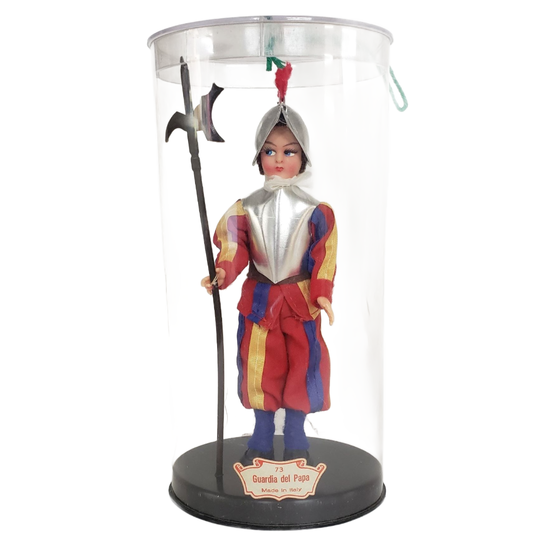 Vintage Souvenir Travel Doll Guardia Del Papa Guard Of The Pope Made vintage-souvenir-travel-doll-guardia-del-papa-guard-of-the-pope-made