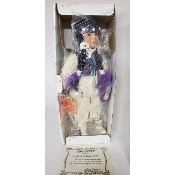 Vintage Kingstate The Dollcrafter Shining Star Porcelain 16" Native American Princess Doll - Image 5