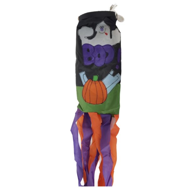 Halloween Boo Ghost & Pumpkin Windsock 54" - Image 3