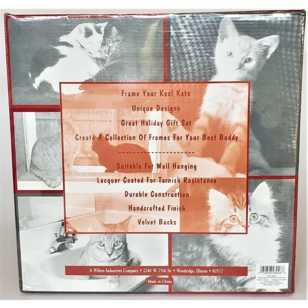 Decorative Trends Pet Gift Pack Cat Photo Frame Set Pewter by Wilton - Image 5