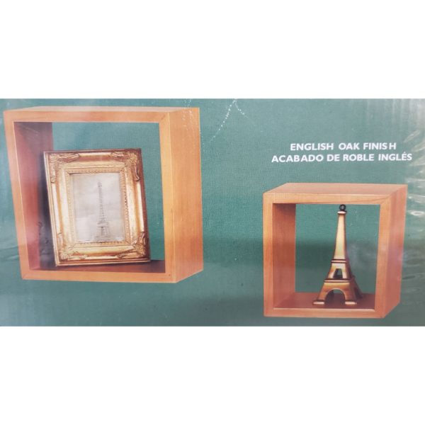 Lewis Hyman Inc Floating Box Shelves - Square Cube Wall Decor Hanging Shelves - Shelf for Living Room, Bedroom, Trophy Display, Photo Frames - Image 5