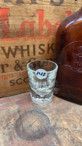 Collectible Shot Glass - Large Fluted Cut Glass