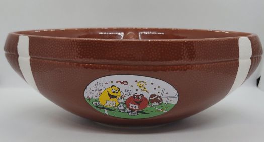 M&M's Football Snack Bowl Divided 10.5 Inch - Image 3