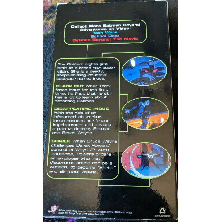 Batman Beyond: Disappearing Inque (1999) (VHS Tape) - Image 3