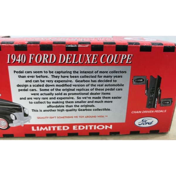 Gearbox Limited Edition Collectible - 1940 Ford Deluxe Coupe Pedal Car 1/64 - Image 5