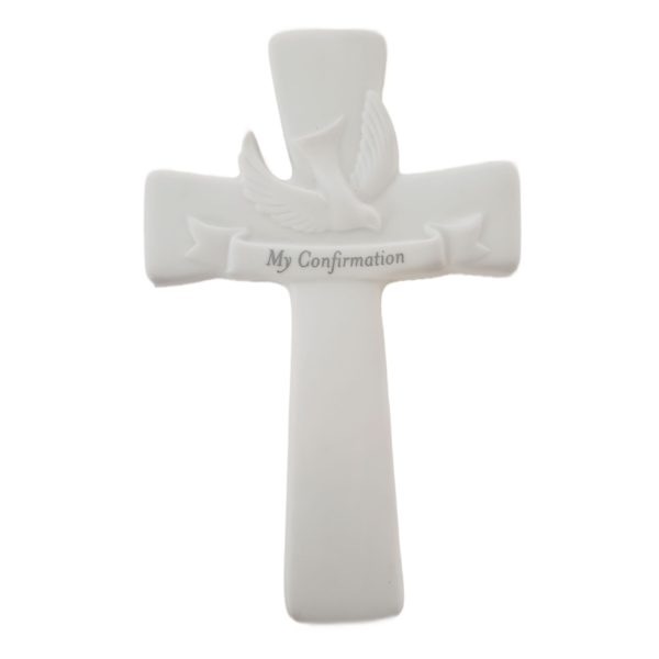 Russ Berrie Gifts of Faith "My Confirmation" Porcelain Bisque Wall Cross 5x7 - Image 5