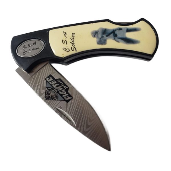 CSA Collection Confederate Soldier Fighter Plus Pocket Knife In Tin - Image 3
